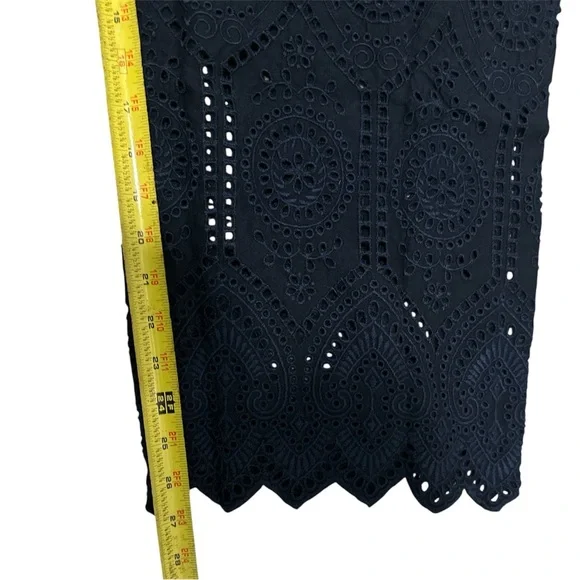 Madison Mathews Wide Leg Eyelet Palazzo Size L 
100% Cotton Pull On Pant - Picture 5 of 7